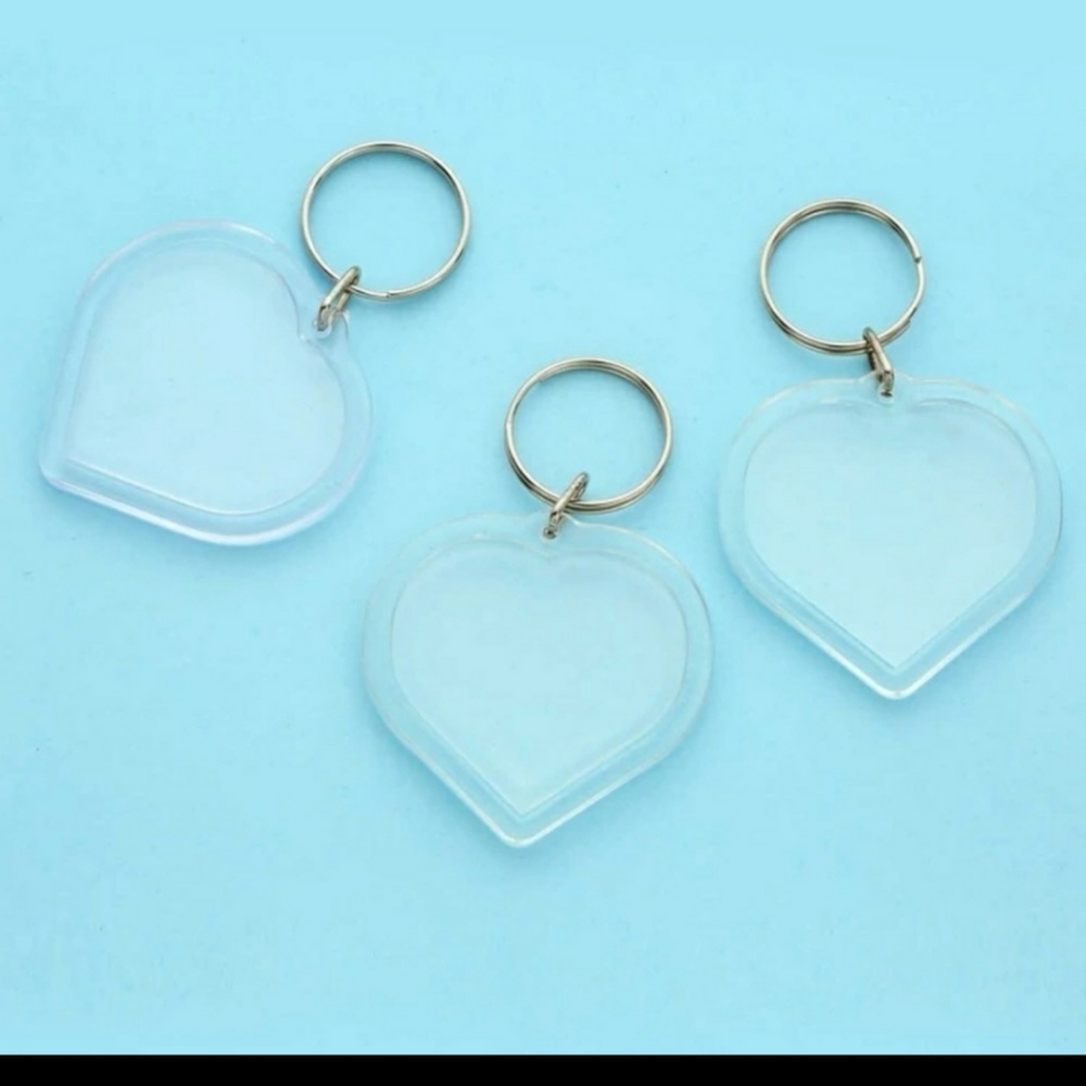 Keychain, Heart Photo Frame - Picture 4 of 4